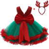 Newborn Dresses For Kids Christmas Birthday Evening Party Girls Kids Clothing Dress+Headband-Dollar Bargains Online Shopping Australia