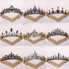 Baroque Vintage Black Tiara And Crowns Crystal Rhinestone Wedding Hair Accessories Queen Princess Crown More Design Head Jewelry-Dollar Bargains Online Shopping Australia