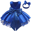 Newborn Dresses For Kids Christmas Birthday Evening Party Girls Kids Clothing Dress+Headband-Dollar Bargains Online Shopping Australia