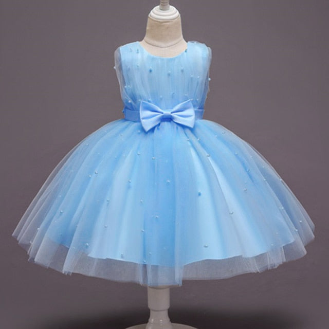 Girls Princess Kids Dresses for Girls Tutu Lace Flower Embroidered Ball Gown Baby Girls Clothes Children Wedding Party Dress-Dollar Bargains Online Shopping Australia