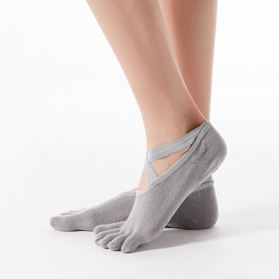 Bandage Yoga Socks Anti-Slip Quick-Dry Damping Pilates Ballet Socks Good Grip For Women Cotton Socks-Dollar Bargains Online Shopping Australia