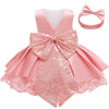 Newborn Dresses For Kids Christmas Birthday Evening Party Girls Kids Clothing Dress+Headband-Dollar Bargains Online Shopping Australia