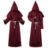 Wizard Costume Halloween Cosplay Medieval Monk Friar Robe Priest Costume Ancient Clothing Christian Suit-Dollar Bargains Online Shopping Australia