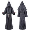 Wizard Costume Halloween Cosplay Medieval Monk Friar Robe Priest Costume Ancient Clothing Christian Suit-Dollar Bargains Online Shopping Australia