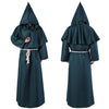 Wizard Costume Halloween Cosplay Medieval Monk Friar Robe Priest Costume Ancient Clothing Christian Suit-Dollar Bargains Online Shopping Australia