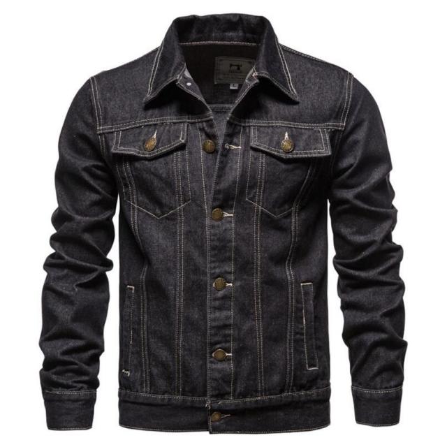 Men Denim Jackets Winter Fleece Blue Jeans Coats High Quality Male Thicker Warm Casual Coats Solid Classic Denim Jackets 6XL-Dollar Bargains Online Shopping Australia