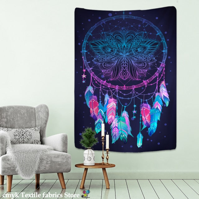 Seven Chakras Mandala Tapestry Wall Hanging Witchcraft Psychedelic Tapiz Hippie Art Background Cloth Home Decor-Dollar Bargains Online Shopping Australia