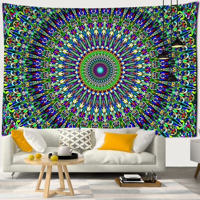 Seven Chakras Mandala Tapestry Wall Hanging Witchcraft Psychedelic Tapiz Hippie Art Background Cloth Home Decor-Dollar Bargains Online Shopping Australia