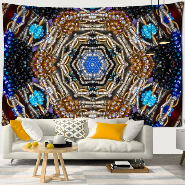 Seven Chakras Mandala Tapestry Wall Hanging Witchcraft Psychedelic Tapiz Hippie Art Background Cloth Home Decor-Dollar Bargains Online Shopping Australia