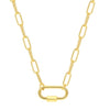 Gold Color Silver Color OT Buckle Pendant Necklaces For Women Luxury Evil Eye Charm Big Thick Chain Necklace Choker Jewelry-Dollar Bargains Online Shopping Australia