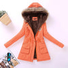 Autumn Winter Women Jacket Cotton Padded Casual Slim Coat Emboridery Hooded Parkas Plus Size 3xl Wadded Overcoat-Dollar Bargains Online Shopping Australia