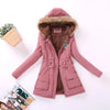 Autumn Winter Women Jacket Cotton Padded Casual Slim Coat Emboridery Hooded Parkas Plus Size 3xl Wadded Overcoat-Dollar Bargains Online Shopping Australia