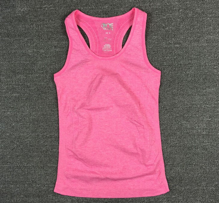 Women's Yoga Shirts Running Elastic Breathable Gym Fitness Vest Ladies No Rims Vest Yoga Shirts A077-Dollar Bargains Online Shopping Australia