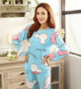 19 Colors Women Pajamas Suits Spring Autumn Cartoon Female Long-sleeve Pajama Pants Milk Silk Pajamas Suits tracksuit-Dollar Bargains Online Shopping Australia