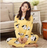 19 Colors Women Pajamas Suits Spring Autumn Cartoon Female Long-sleeve Pajama Pants Milk Silk Pajamas Suits tracksuit-Dollar Bargains Online Shopping Australia