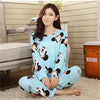 19 Colors Women Pajamas Suits Spring Autumn Cartoon Female Long-sleeve Pajama Pants Milk Silk Pajamas Suits tracksuit-Dollar Bargains Online Shopping Australia