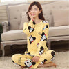 19 Colors Women Pajamas Suits Spring Autumn Cartoon Female Long-sleeve Pajama Pants Milk Silk Pajamas Suits tracksuit-Dollar Bargains Online Shopping Australia