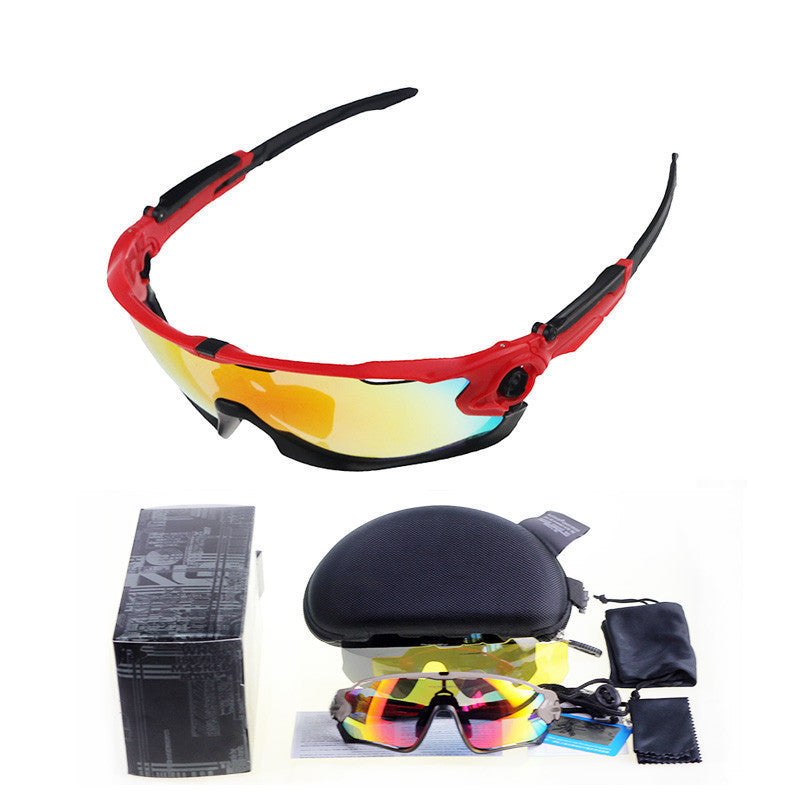 Professional Polarized Cycling Glasses Bike Goggles Outdoor Sports Bicycle  Sunglasses UV 400 With 5 Lens…