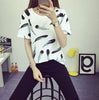 fashion Women's Summer T-Shirt Clothes Shirt O-neck funny cat printing-Dollar Bargains Online Shopping Australia