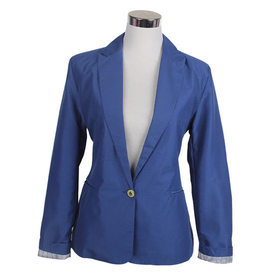 Blazer Women Candy Color Jackets Suit Slim yards Ladies Blazers Work Wear Jacket-Dollar Bargains Online Shopping Australia