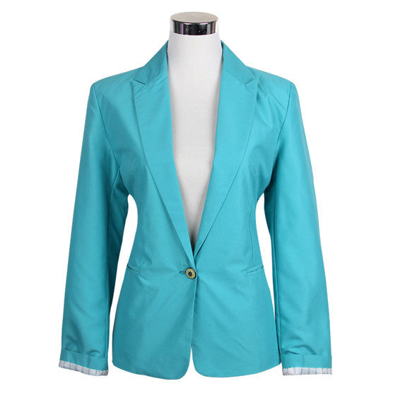 Blazer Women Candy Color Jackets Suit Slim yards Ladies Blazers Work Wear Jacket-Dollar Bargains Online Shopping Australia