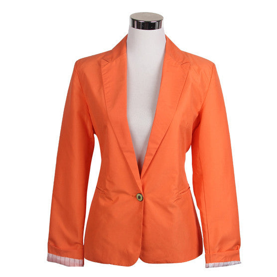 Blazer Women Candy Color Jackets Suit Slim yards Ladies Blazers Work Wear Jacket-Dollar Bargains Online Shopping Australia