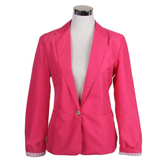 Blazer Women Candy Color Jackets Suit Slim yards Ladies Blazers Work Wear Jacket-Dollar Bargains Online Shopping Australia