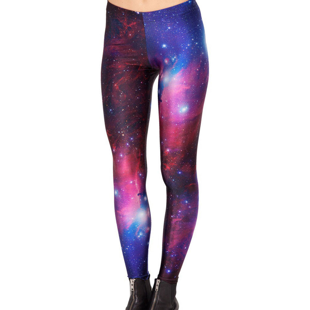 Fashion Pants Women's Leggings Space Printed Pants Milk Leggings HB88-Dollar Bargains Online Shopping Australia