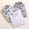 Autumn Floral Women Shirts with Long Sleeves Cotton Blouses Shirt Turn Down Collar Female Bodycon Shirts Women Feminine Shirt-Dollar Bargains Online Shopping Australia