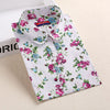 Autumn Floral Women Shirts with Long Sleeves Cotton Blouses Shirt Turn Down Collar Female Bodycon Shirts Women Feminine Shirt-Dollar Bargains Online Shopping Australia