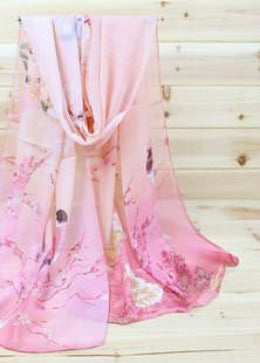 Fashion Soft Thin Chiffon Silk Scarf Women Animal Bird printed Scarves-Dollar Bargains Online Shopping Australia