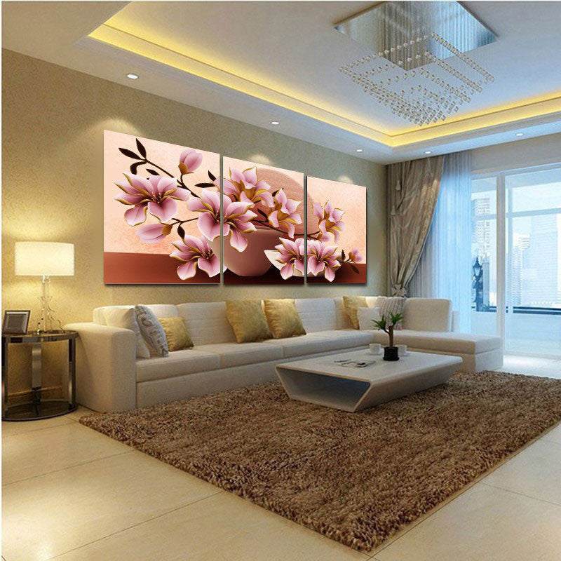 No Frame Orchid Wall Painting Flower Canvas Painting Home Decoration Pictures Wall Pictures For Living Room Modular Pictures-Dollar Bargains Online Shopping Australia