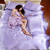 HOT 100% pure satin silk bedding set,Home Textile King size bed set,bedclothes,duvet cover flat sheet pillowcases-Dollar Bargains Online Shopping Australia