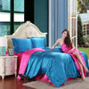 HOT 100% pure satin silk bedding set,Home Textile King size bed set,bedclothes,duvet cover flat sheet pillowcases-Dollar Bargains Online Shopping Australia