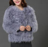 10 colors fashion Ostrich wool turkey fur wool coat feather fur short jacket angelababy-Dollar Bargains Online Shopping Australia