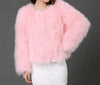 10 colors fashion Ostrich wool turkey fur wool coat feather fur short jacket angelababy-Dollar Bargains Online Shopping Australia