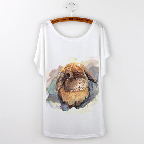 Totoro tshirt Casual T-shirt Women Tops Graphic Tee Shirt Animal Panda Print Short Sleeve O-neck-Dollar Bargains Online Shopping Australia