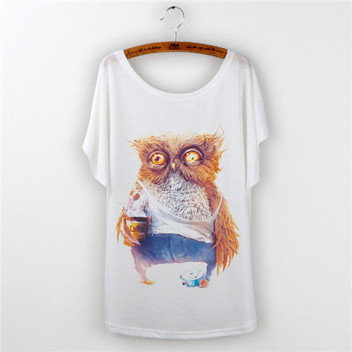 Totoro tshirt Casual T-shirt Women Tops Graphic Tee Shirt Animal Panda Print Short Sleeve O-neck-Dollar Bargains Online Shopping Australia