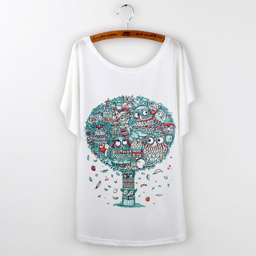 Totoro tshirt Casual T-shirt Women Tops Graphic Tee Shirt Animal Panda Print Short Sleeve O-neck-Dollar Bargains Online Shopping Australia