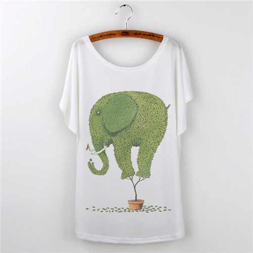 Totoro tshirt Casual T-shirt Women Tops Graphic Tee Shirt Animal Panda Print Short Sleeve O-neck-Dollar Bargains Online Shopping Australia