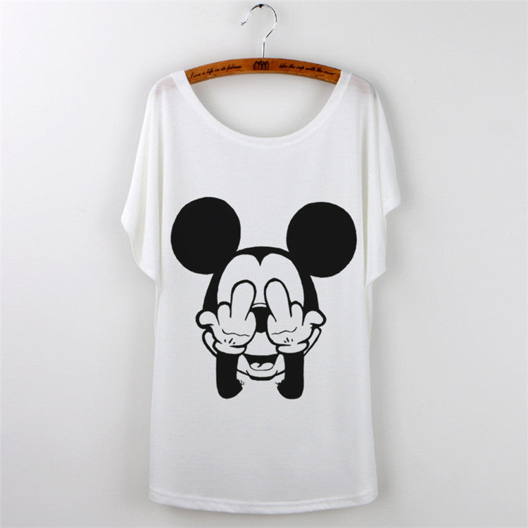 Totoro tshirt Casual T-shirt Women Tops Graphic Tee Shirt Animal Panda Print Short Sleeve O-neck-Dollar Bargains Online Shopping Australia