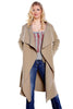 spring fashion Casual women's wool blend Trench Coat long Outerwear loose clothes for lady good-Dollar Bargains Online Shopping Australia