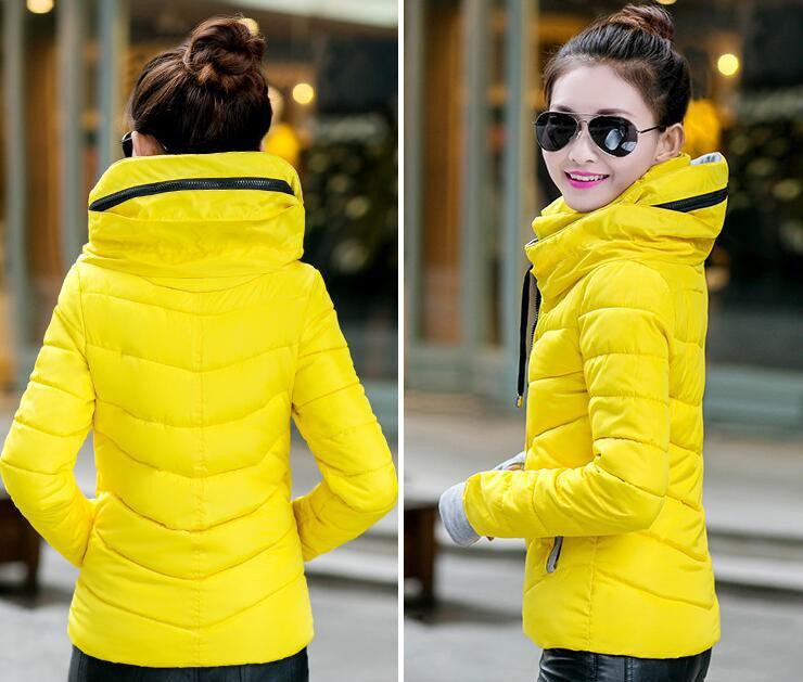 New Winter Jacket Women Parka Thick Winter Outerwear Plus Size Down Coat  Short Slim Design Cotton-padded Jackets and Coats