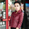 Fashion Turn Down Collar Women Leather Jackets Slim PU Leather Motor Jacket for Women Casaco Feminino Size 3XL, CB018-Dollar Bargains Online Shopping Australia