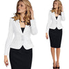 Womens Autumn Winter Long Sleeve Turn Down Collar Button Wear to Work Blazer 1359-Dollar Bargains Online Shopping Australia