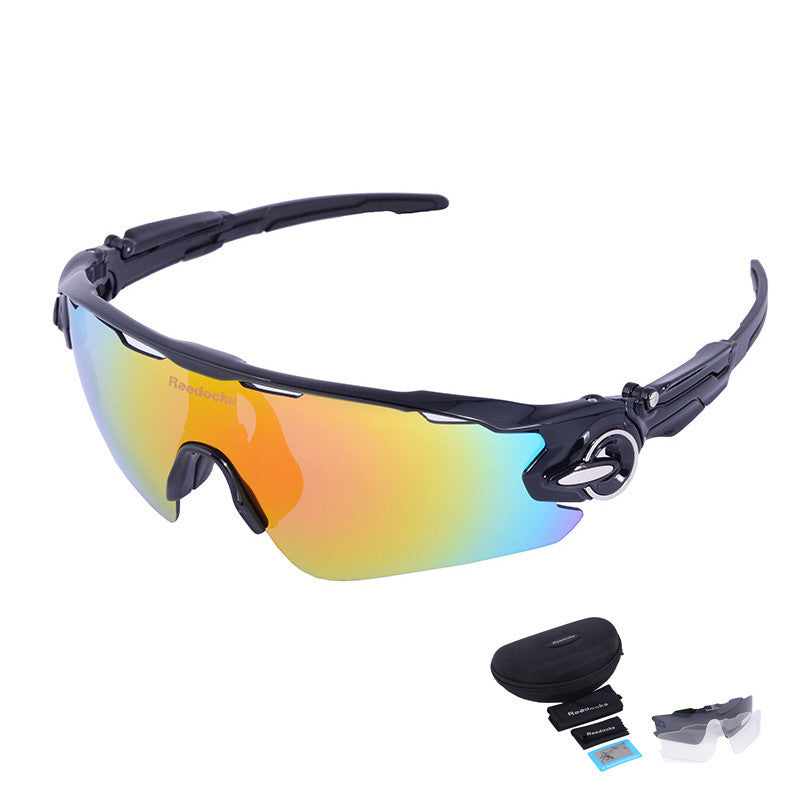 3 Lens Mens Bike Sunglasses Brand Designer Men's Outdoor Gafas Sports Polarized Cycling Glasses For Women UV400 Goggles-Dollar Bargains Online Shopping Australia