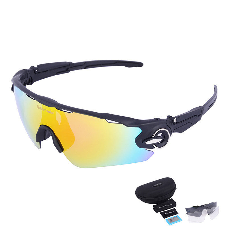 3 Lens Mens Bike Sunglasses Brand Designer Men's Outdoor Gafas Sports Polarized Cycling Glasses For Women UV400 Goggles-Dollar Bargains Online Shopping Australia