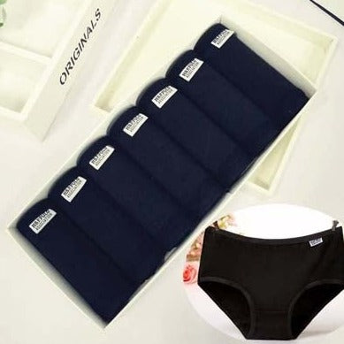 7 Pcs Underwear Women Plus Size Panties Girl Briefs Sexy Cotton Shorts Underpants Solid Panty-Dollar Bargains Online Shopping Australia