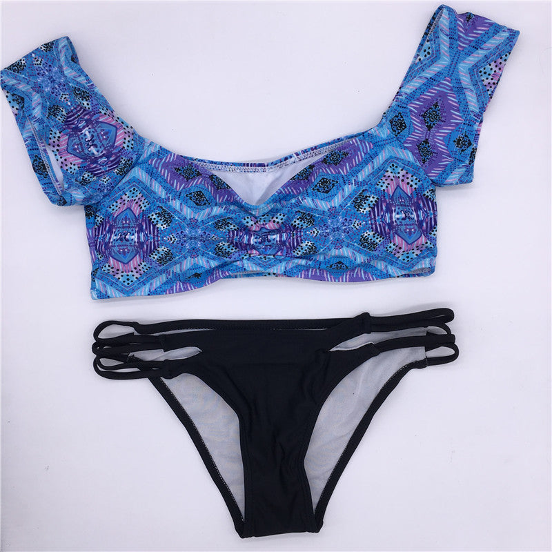 Sexy Bikini Strapless Women Bikini Set Swimwear Swimsuit Solid Color Swimming Suit Push Up Padding-Dollar Bargains Online Shopping Australia